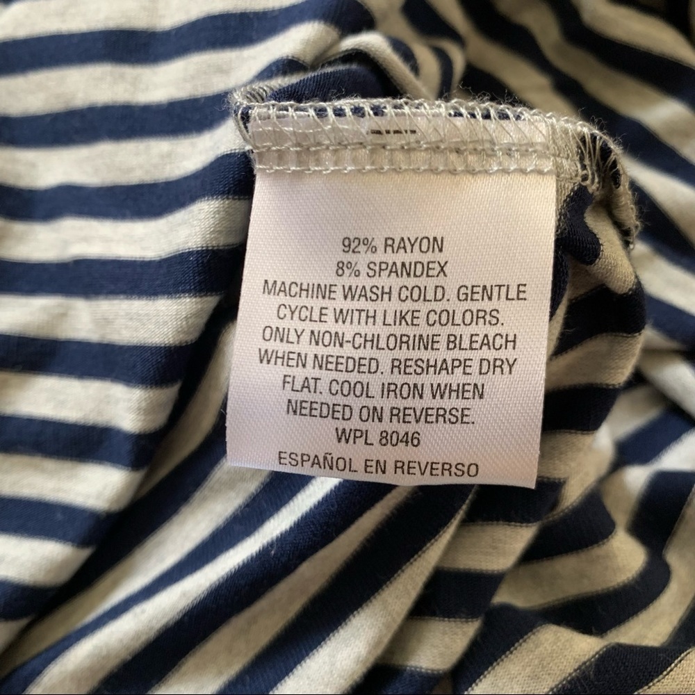 Style & Co Sleeveless Dress striped blue white XL - Picture 8 of 13